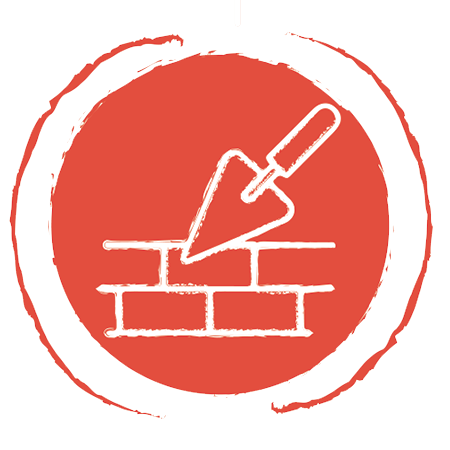 brick and trowel icon